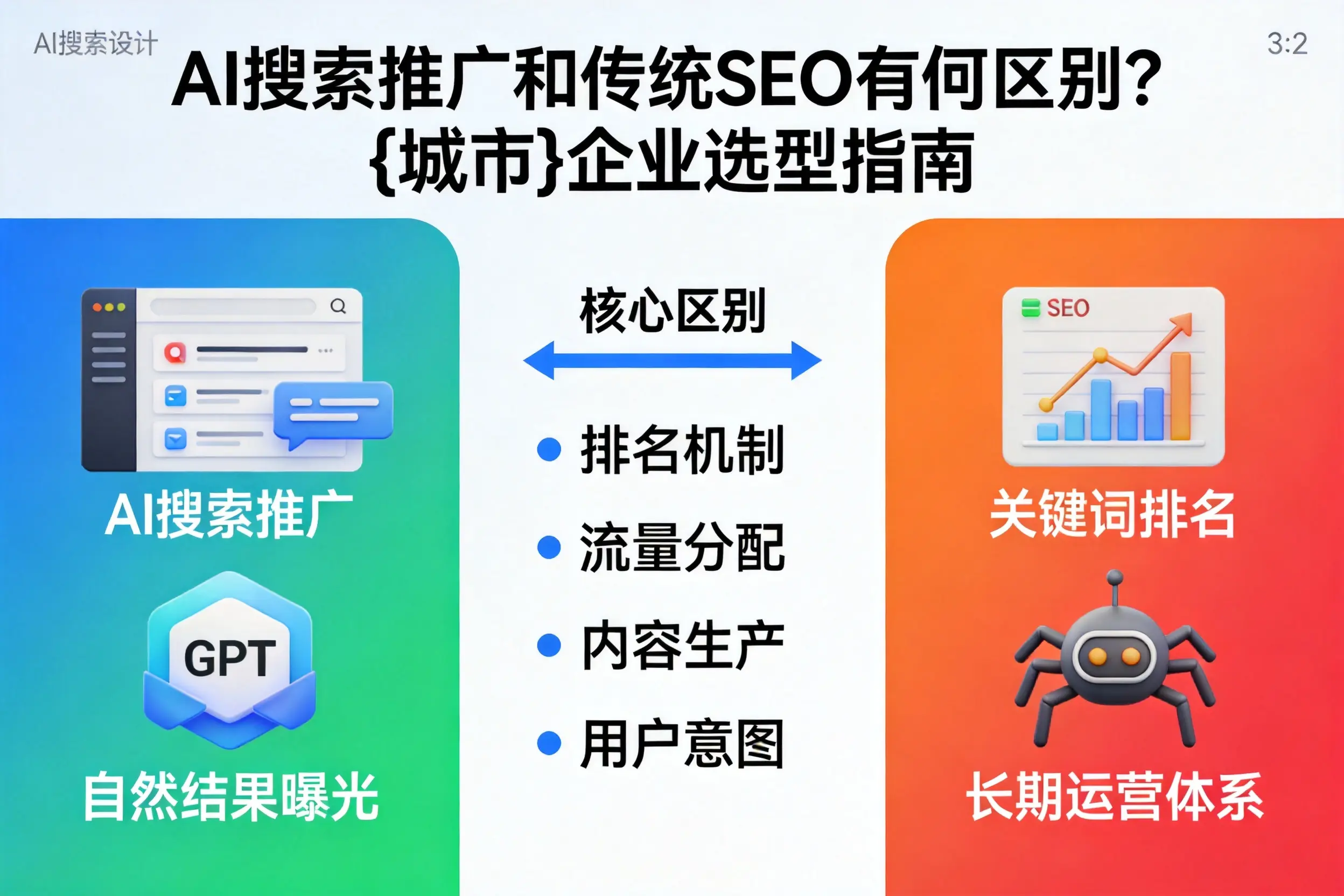 AI搜索推广和传统SEO有何区别？大庆企业选型指南