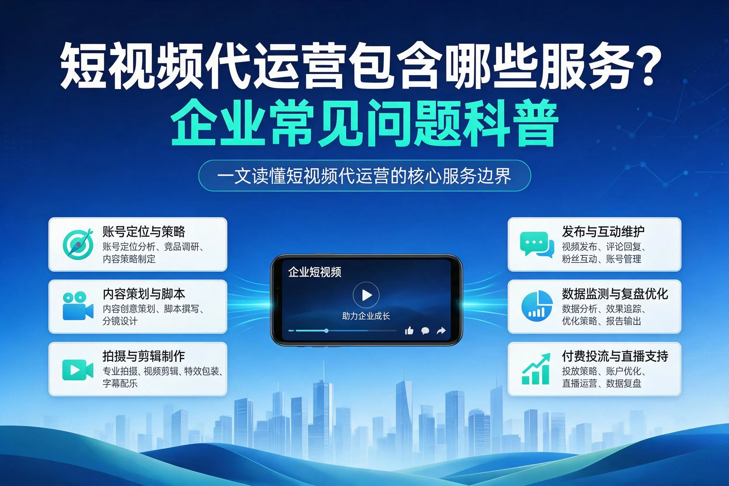 短视频代运营包含哪些服务？大庆企业常见问题科普