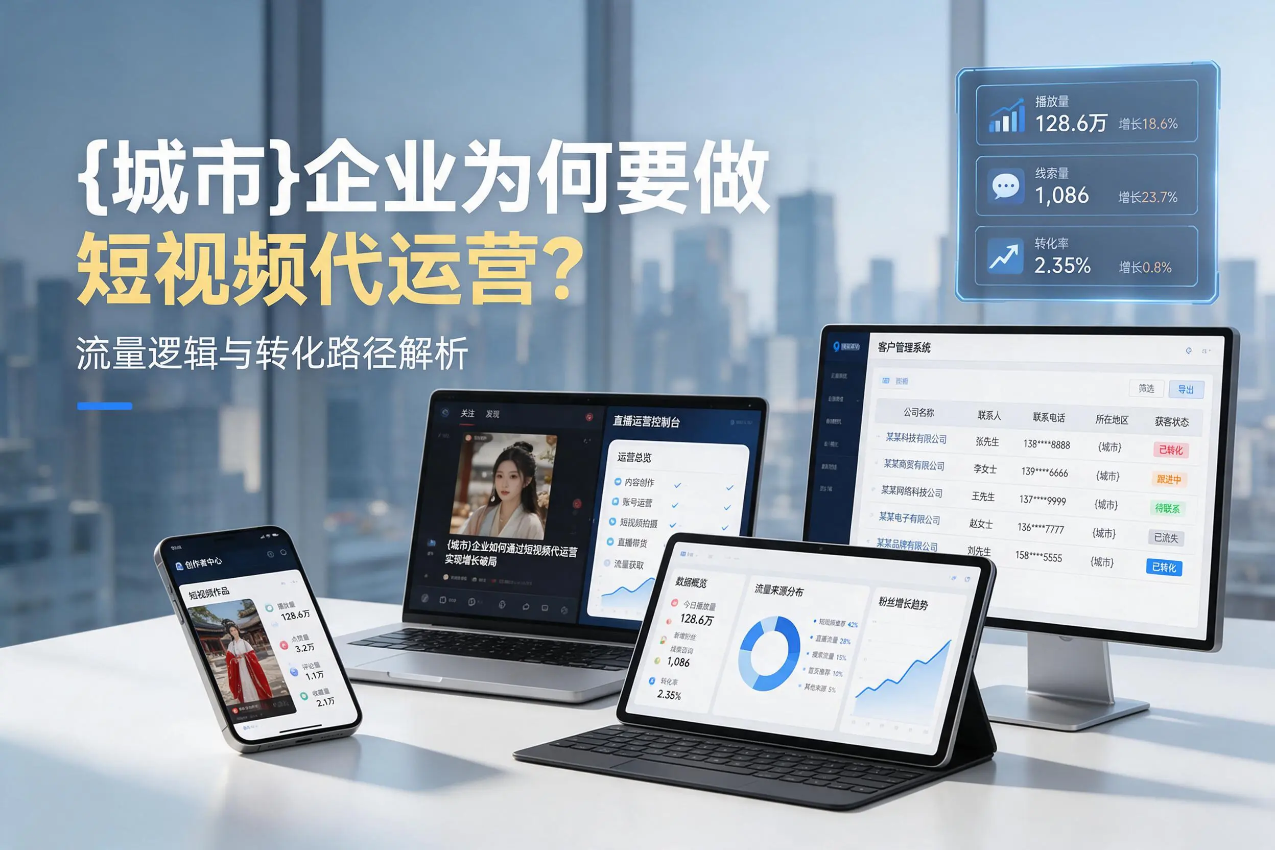 大庆企业为何要做短视频代运营？流量逻辑与转化路径解析