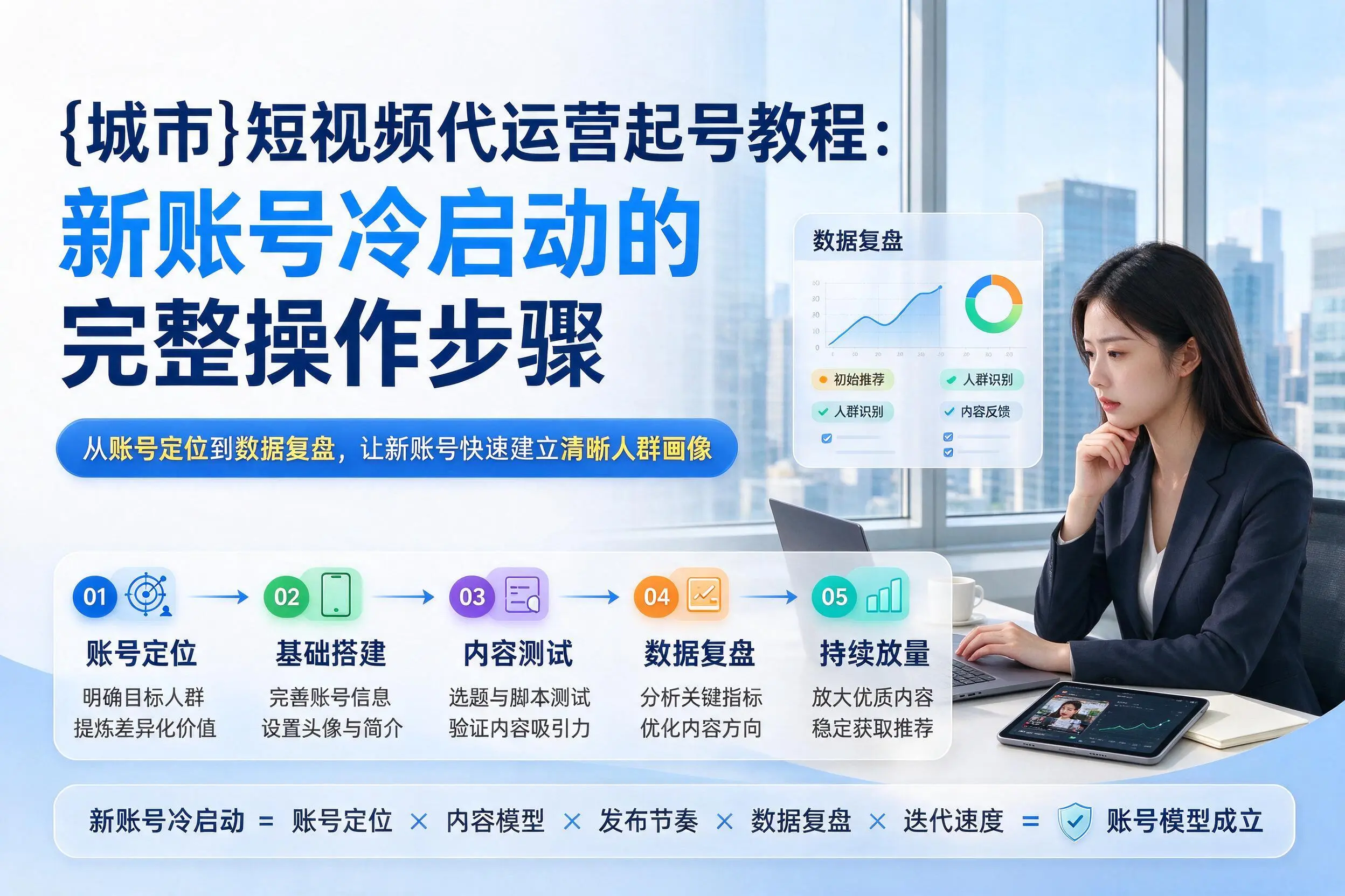大庆短视频代运营起号教程：新账号冷启动的完整操作步骤