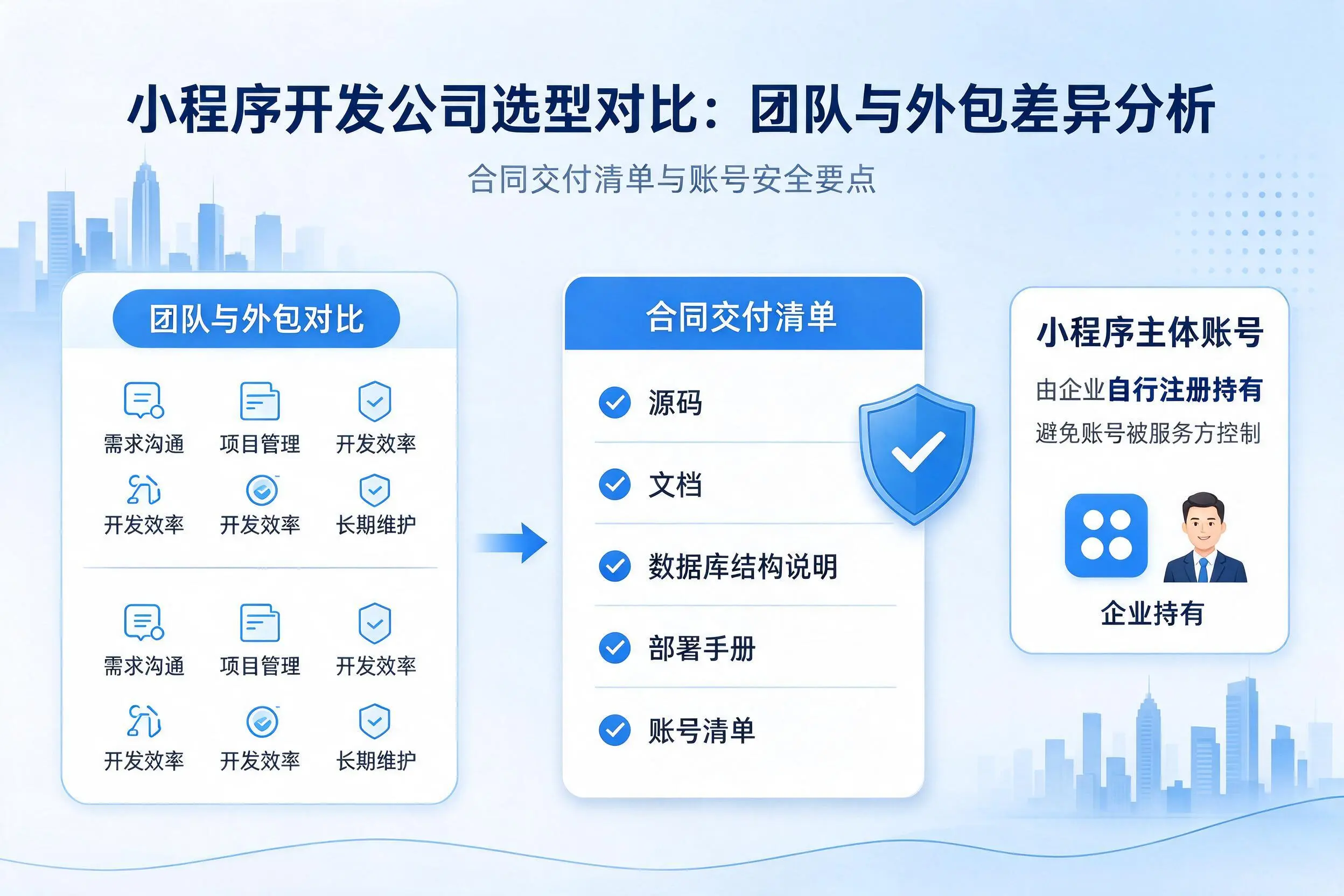 大庆小程序开发公司选型对比：团队与外包差异分析