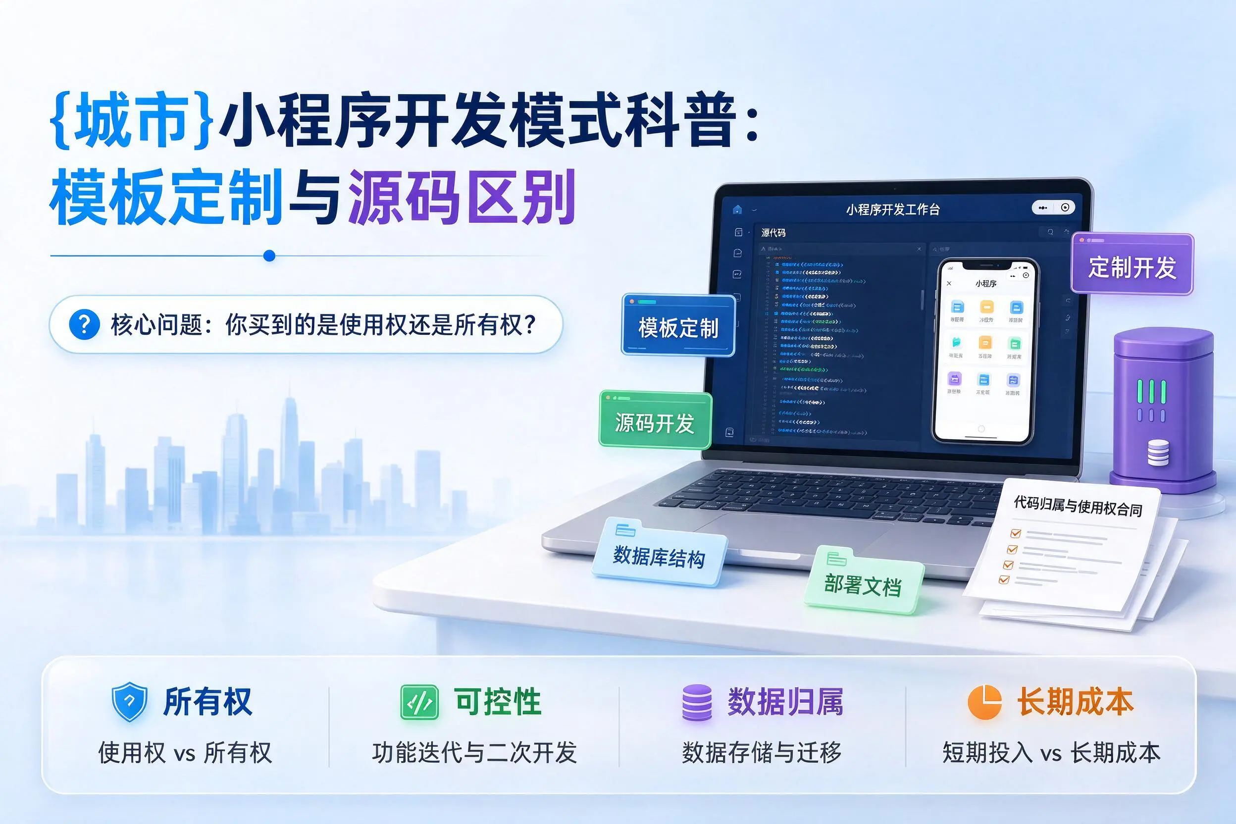 大庆小程序开发模式科普：模板定制与源码区别