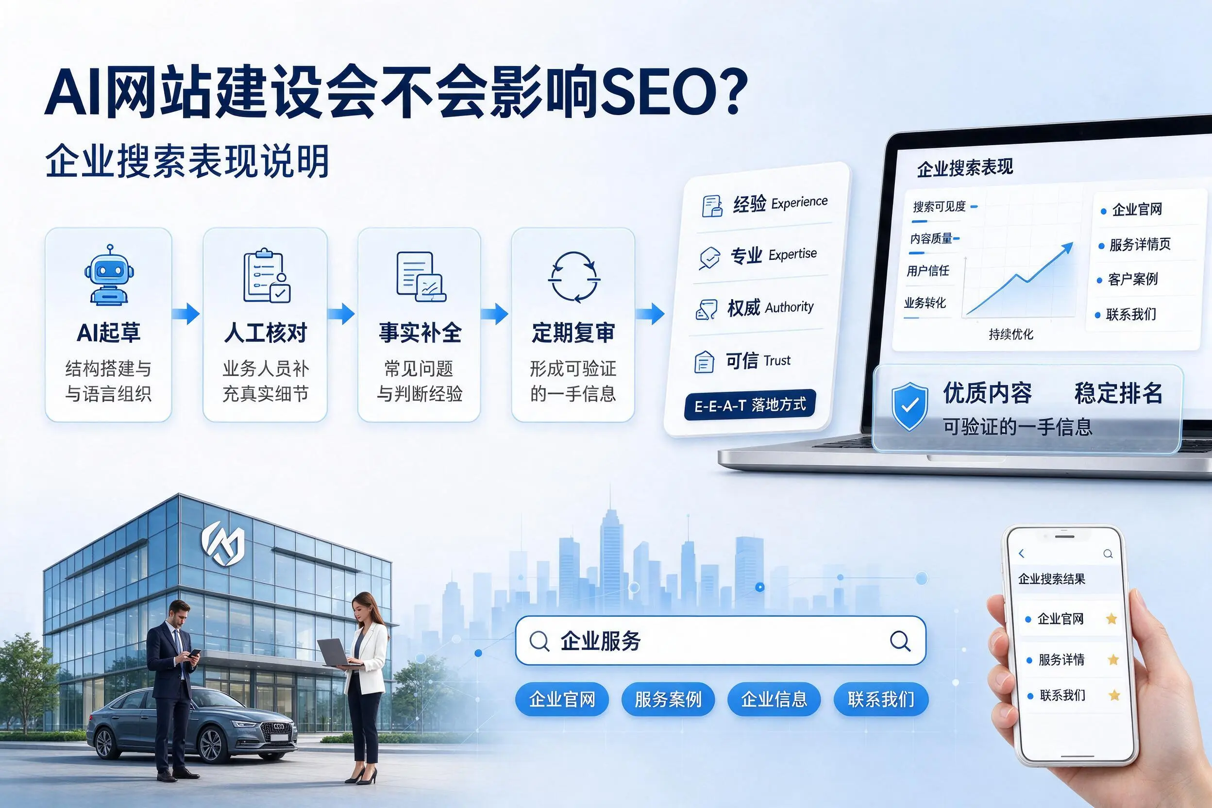 AI网站建设会不会影响SEO？大庆企业搜索表现说明