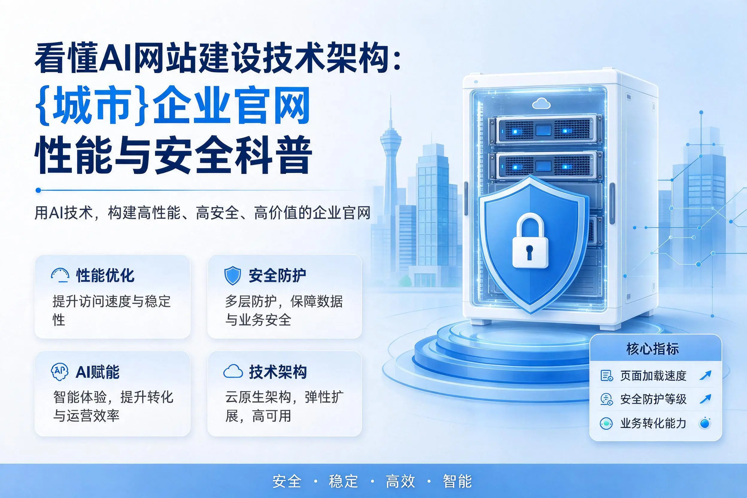 看懂AI网站建设技术架构：大庆企业官网性能与安全科普