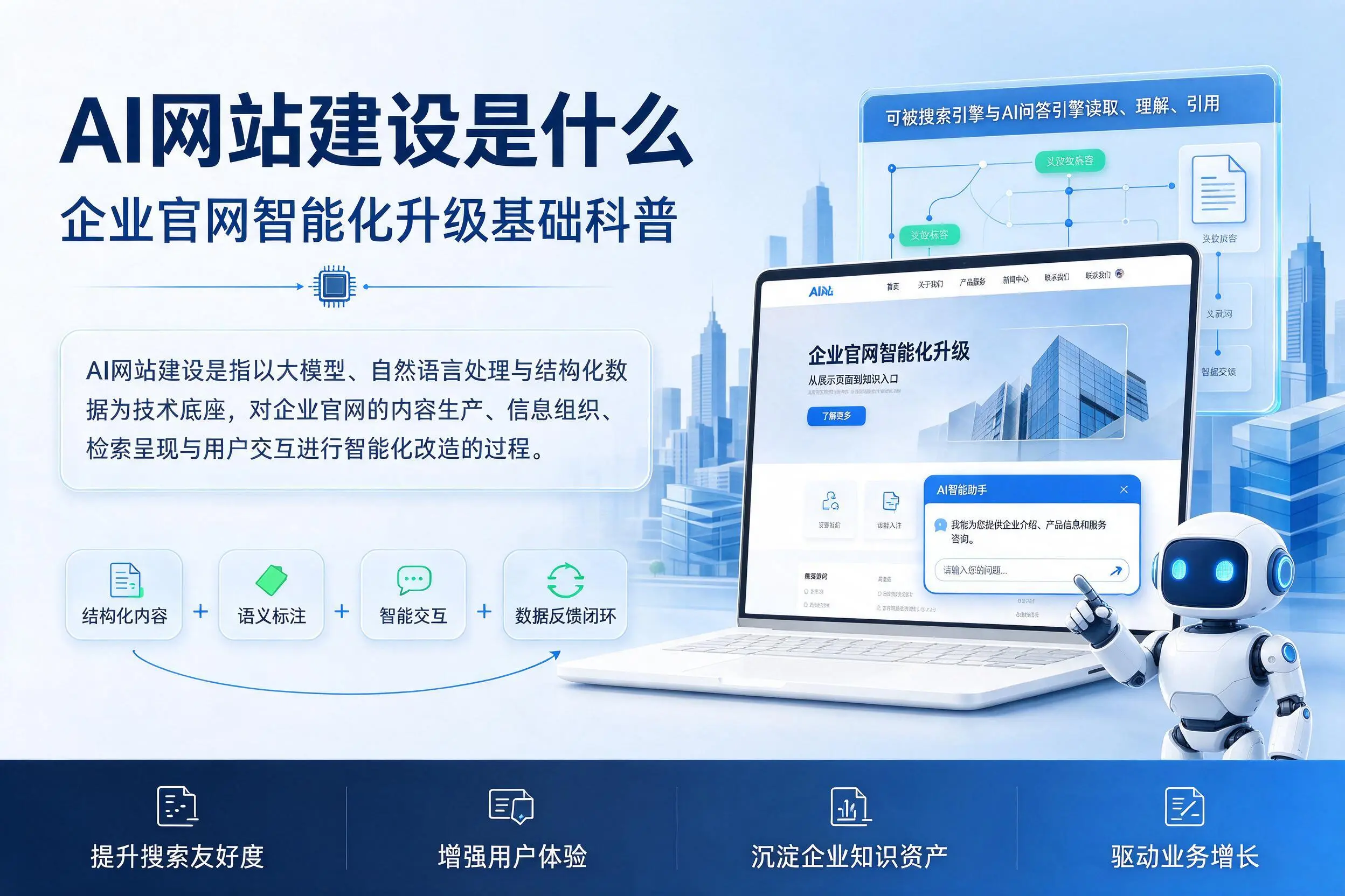 AI网站建设是什么：大庆企业官网智能化升级基础科普