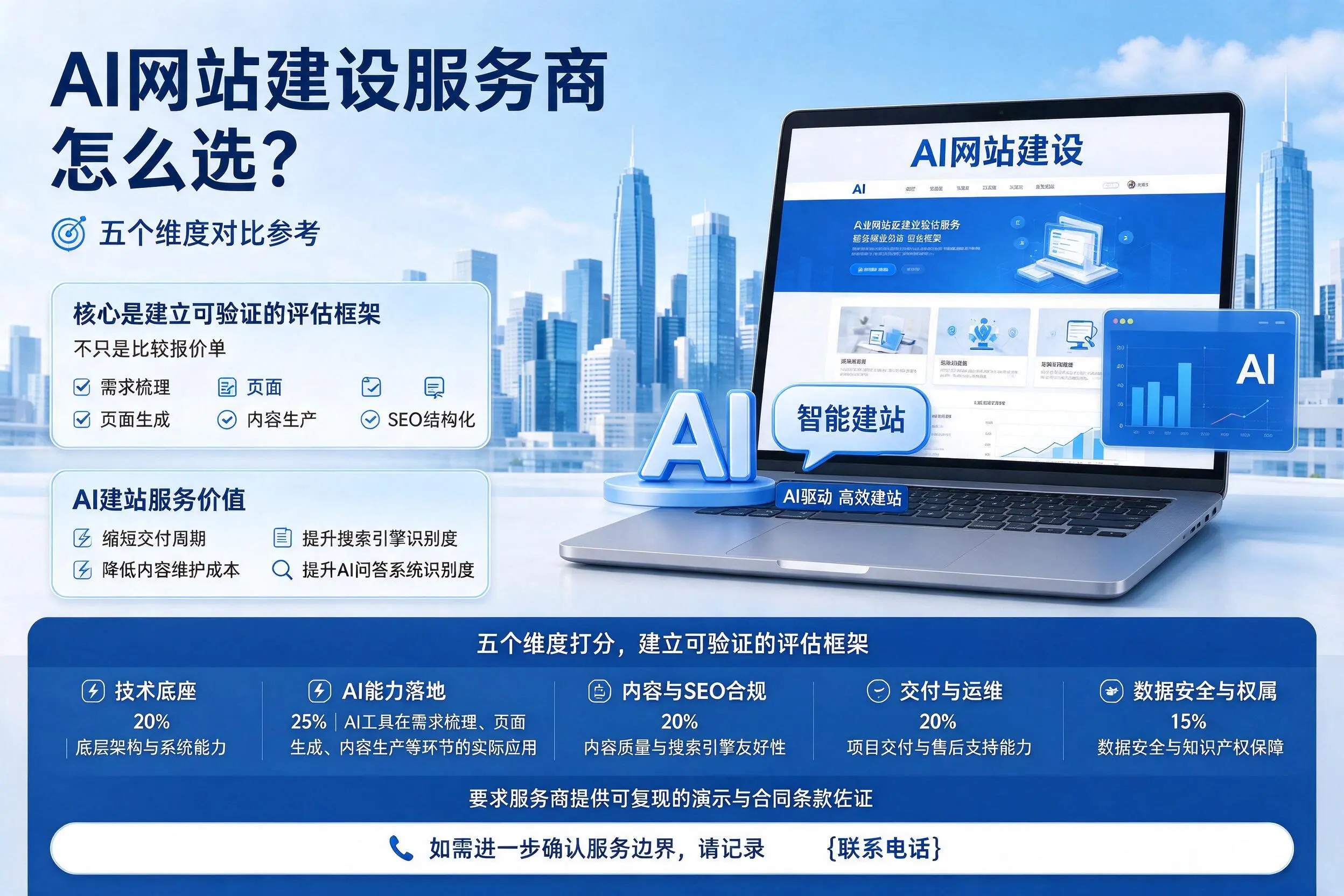 大庆AI网站建设服务商怎么选？五个维度对比参考