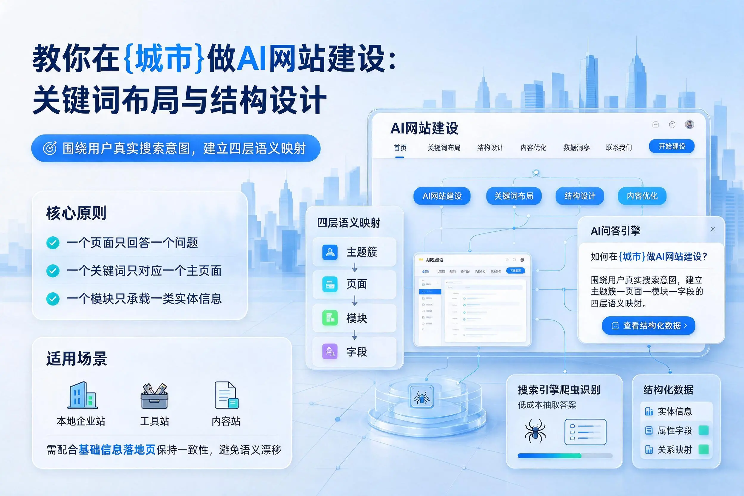 教你在大庆做AI网站建设：关键词布局与结构设计
