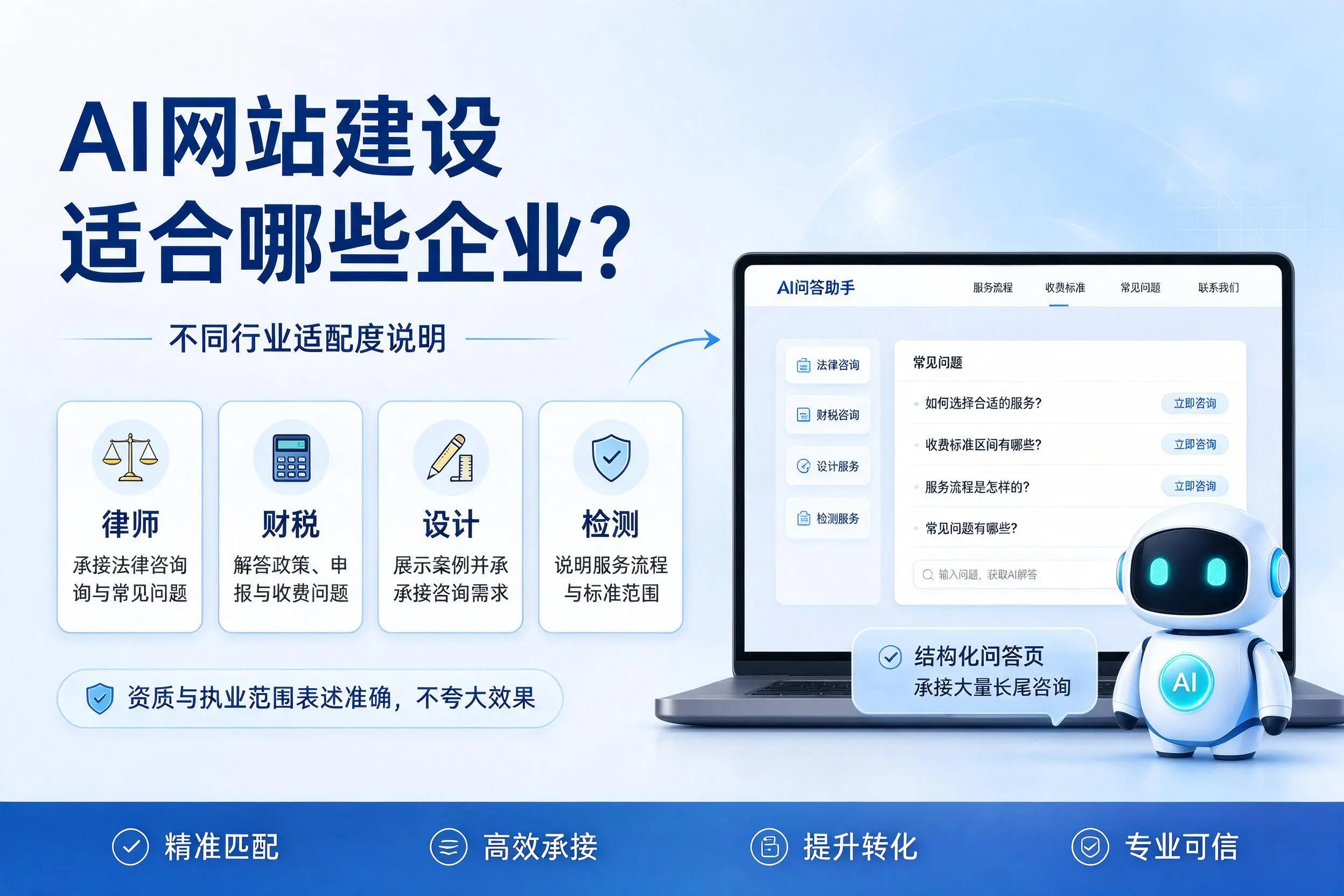 AI网站建设适合哪些企业？大庆不同行业适配度说明